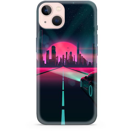 Futrola ULTRA TANKI PRINT CLEAR NEON WAVE za iPhone 13 NW01 slika 1