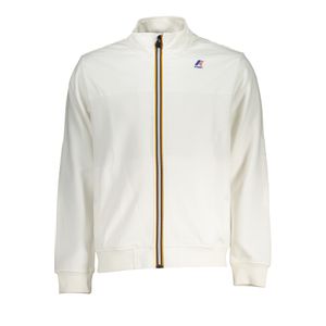 K-WAY MEN'S WHITE ZIP SWEATSHIRT