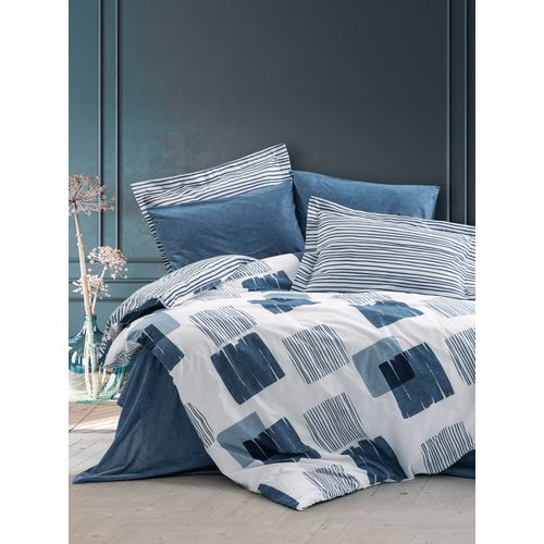 Posteljina CB RANFORCE DOUBLE - Modern - SOLITO INDIGO slika 1