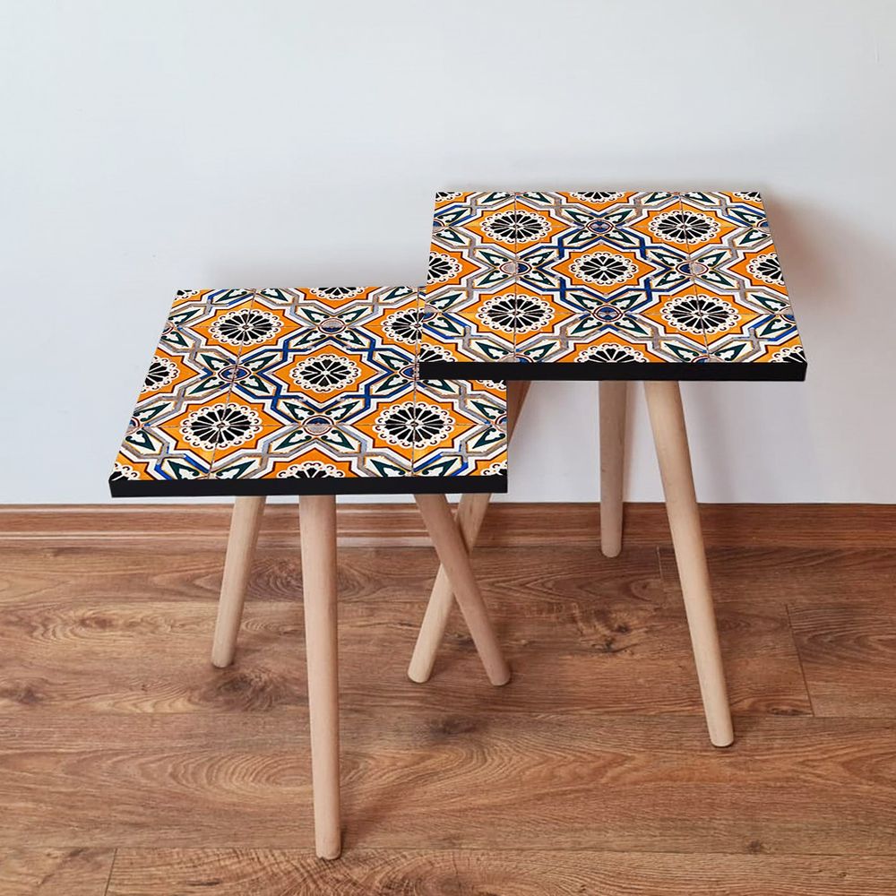 Nesting stolovi 2Shp29 - (2 komada) - boje: višebojni slika 1