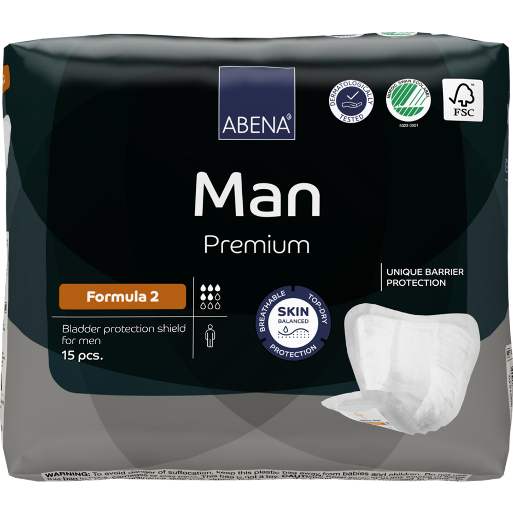 Abena Man Premium ulošci za muškarce Formula 2 15kom 23x29cm slika 3