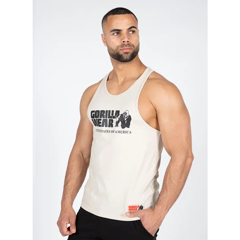 Gorilla Wear CLASSIC Majica bez rukava, Bež slika 1
