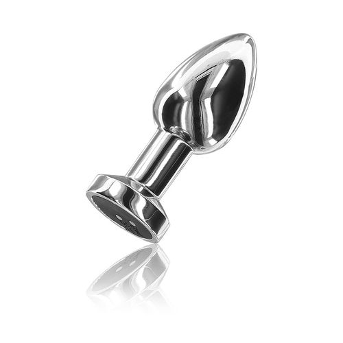 Metalni analni dildo sa vibracijom Vibrating Metal Buttplug M slika 1