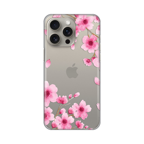 Torbica Silikonska Print Skin za iPhone 15 Pro Max 6.7 Rose flowers slika 1