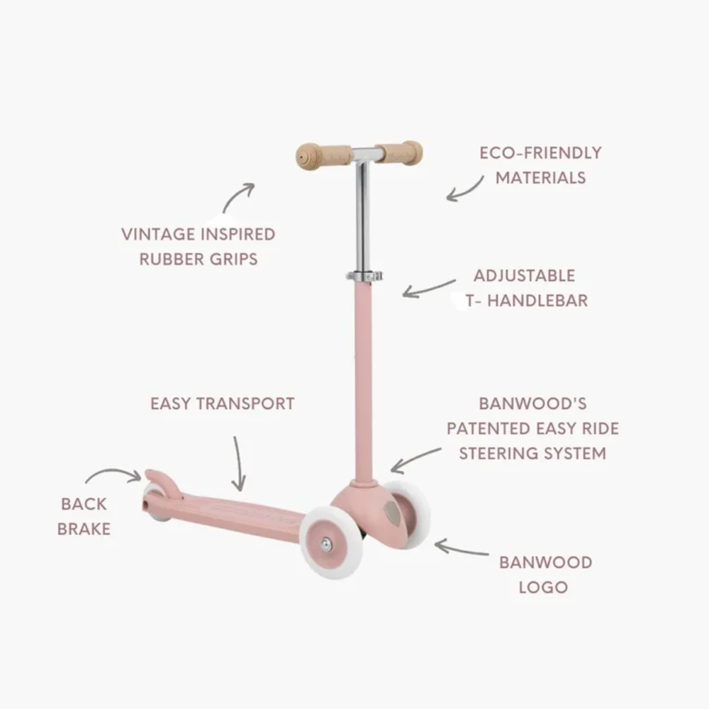 Banwood Romobil ECO Dusty Rose slika 12