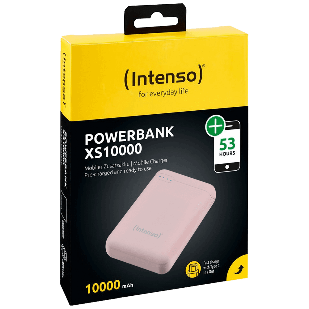 (Intenso) Prijenosni punjač za mobitele i tablete 10000mAh - POWERBANK XS10000 Rose slika 1