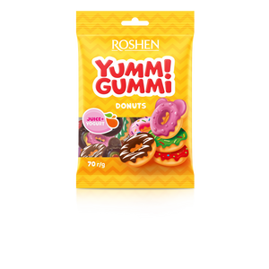 Roshen Yummi Gummi gumeni bomboni donuts 70g