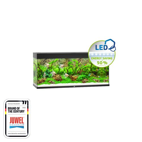 JUWEL Rio 240 LED Akvarij Crni, 121 x 41 x 55 cm, 240 litara slika 2