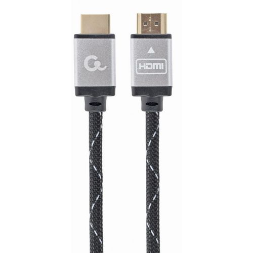 Gembird CCB-HDMIL-5M MONITOR Cable, Select Plus Series, High speed HDMI 4K with Ethernet, HDMI/HDMI M/M, Gold Plated, Braided, 5m slika 1
