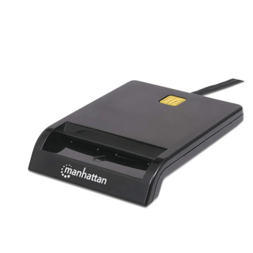 USB smart card reader Manhattan 102049, black slika 1