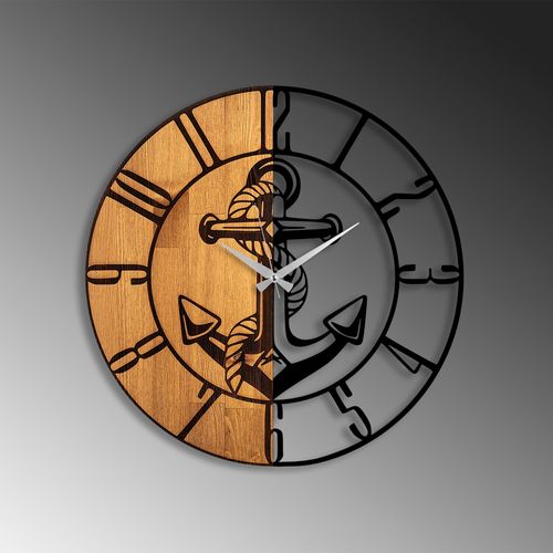 Wooden Clock - 58 Walnut
Black Decorative Wooden Wall Clock slika 4