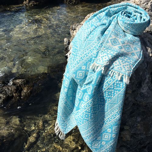 L'essential Maison Cicim - Turquoise Turquoise Fouta (Beach Towel) slika 1