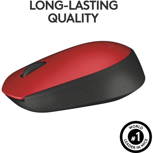 Logitech M171 Mouse Radio Optical Red, Black 3 Buttons 1000 dpi slika 7