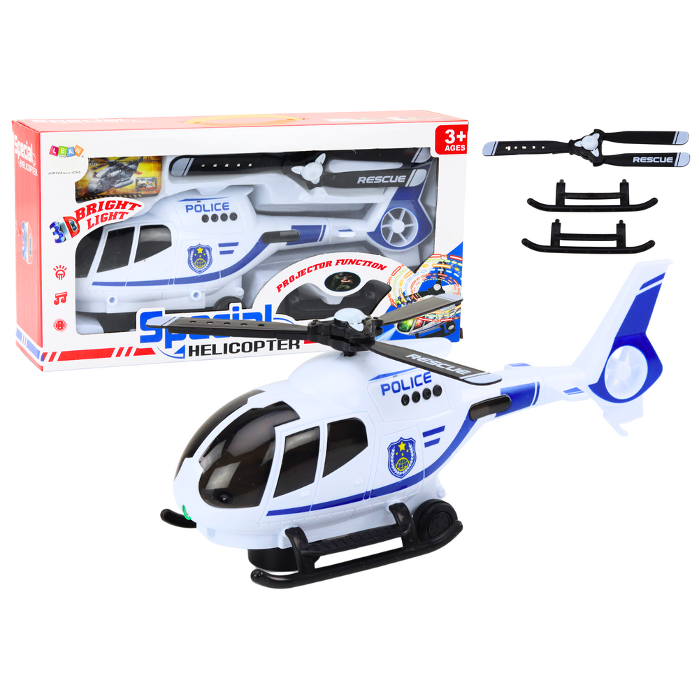Zvukovi svjetala za vožnju policijskog helikoptera slika 1