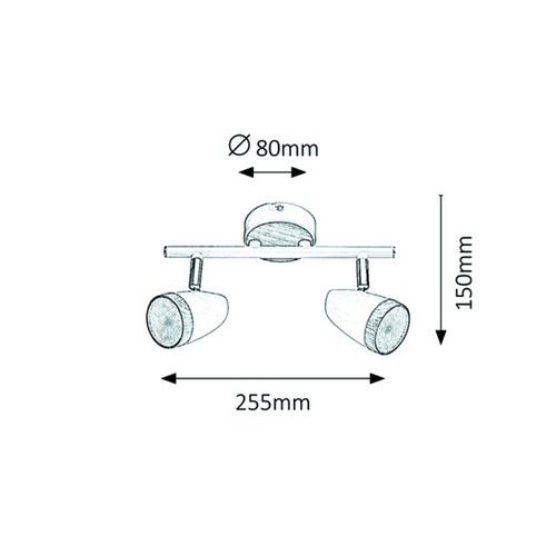 Rabalux Karen 2 headed spot integrisani LED Spot rasveta slika 4