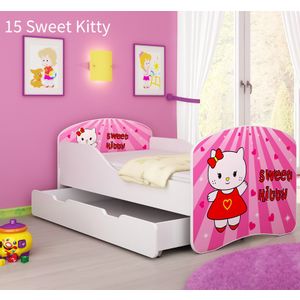 Dječji krevet ACMA s motivom + ladica 180x80 cm 15-sweet-kitty