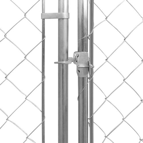 Vanjski kavez za pse s nadstrešnicom 193x193x225 cm slika 8
