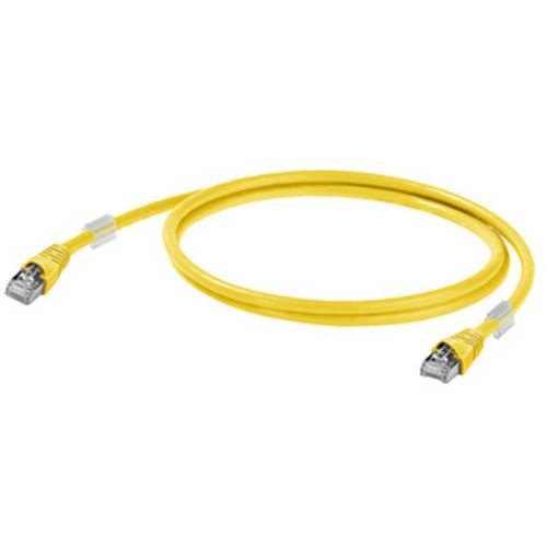 Weidmüller 1251580010 RJ45 mrežni kabel, Patch kabel cat 6a S/FTP 1.00 m žuta UL certificiran 1 St. slika 1