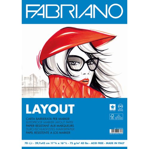 Blok FABRIANO Layout Za Marker A3 70L 75Gr 19100506 slika 1