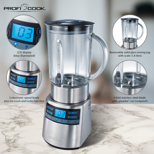 Profi Cook PC-UM1006 Blender stakleni, 1200 W slika 3