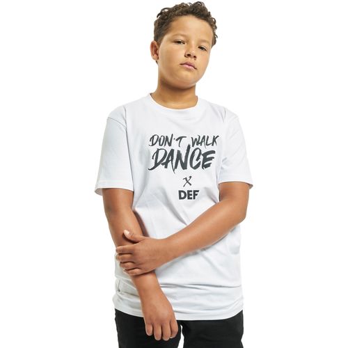 DEF / T-Shirt Don't Walk Dance in white slika 6