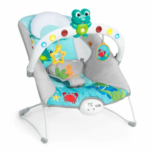 Kids II Baby Einstein  Muzička Ležaljka Kick To It Neptune™ 13102 0-6M (Max 9Kg) slika 1