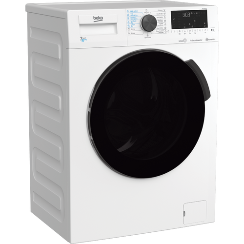 Beko HTE7616XO Mašina za pranje i sušenje veša, 7/4 kg, 1200 rpm, ProSmart™ Inverter Motor, Bluetooth, SteamCure ™, Dubina 50 cm slika 2