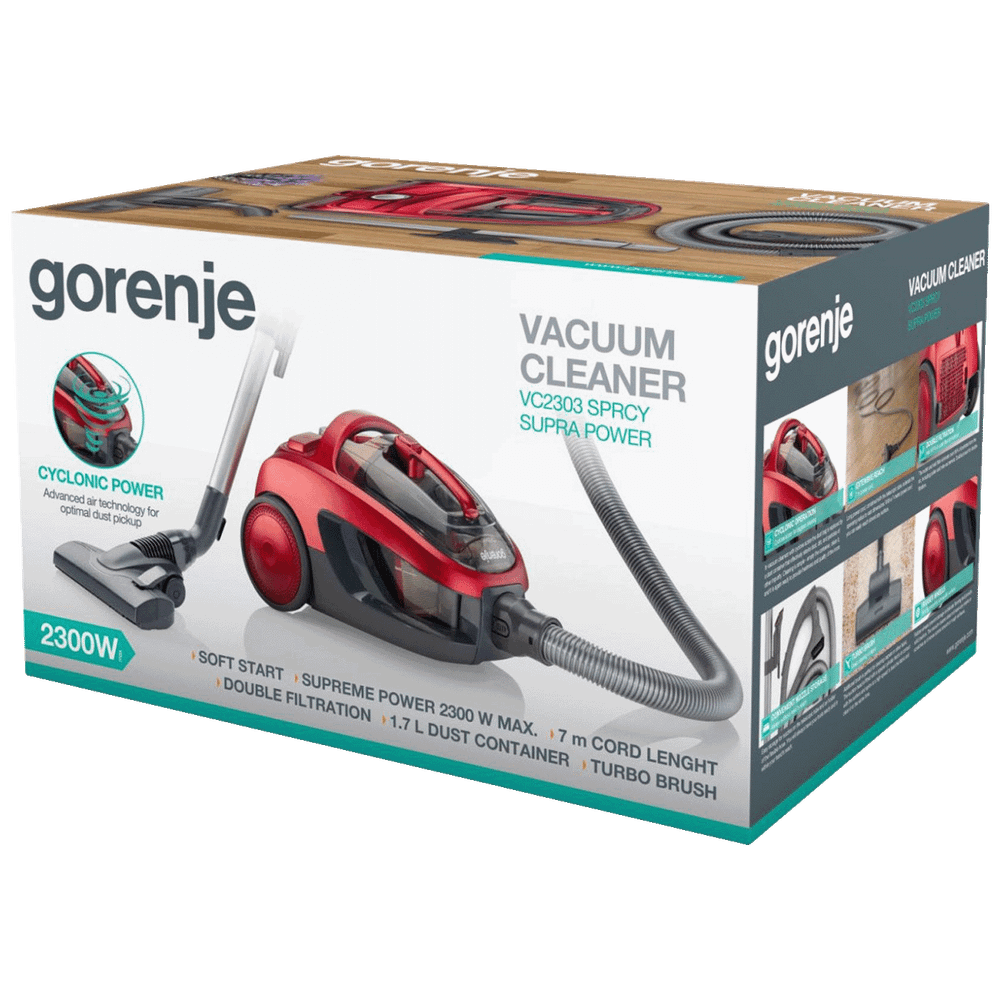 Gorenje Usisivač sa posudom Supra Power VC2303SPRCY, 2300 W slika 4