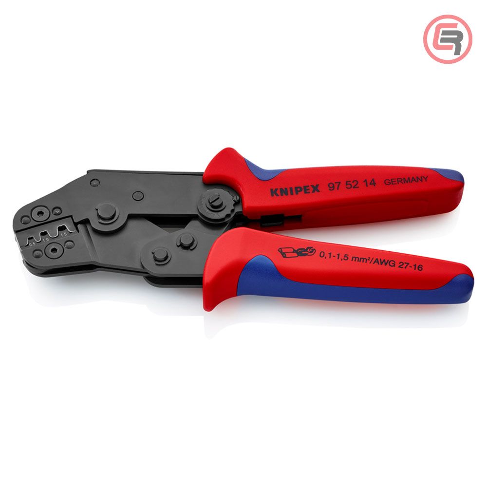 Knipex Kliješta Za Krimpanje Kabl Stopice Neizolirane 0,1 - 1,5 mm2 – 97 52 14 slika 1