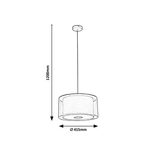 Rabalux Aneta,visilica E27 3x40W slika 3