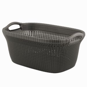 Curver korpa za veš 40L cisti smeda KNIT 