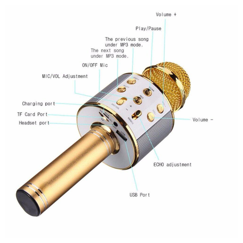 Bluetooth mikrofon crni slika 7