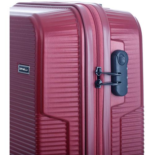 Ornelli veliki kofer Hermoso, crvena slika 4
