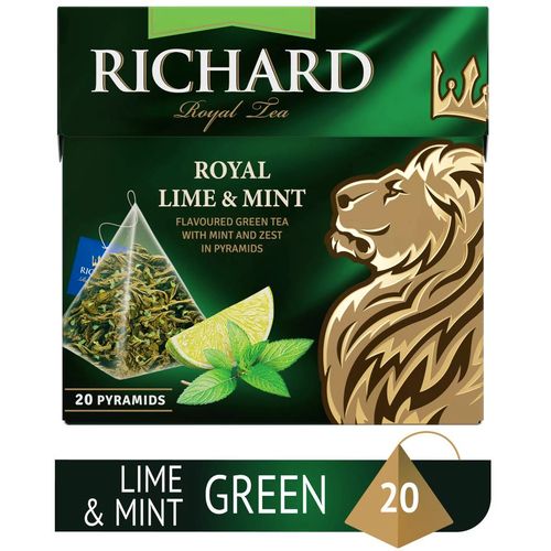 RICHARD Royal Lime&Mint  - Zeleni čaj sa mentom i citrusima 20 x 1.7g 110352 slika 2