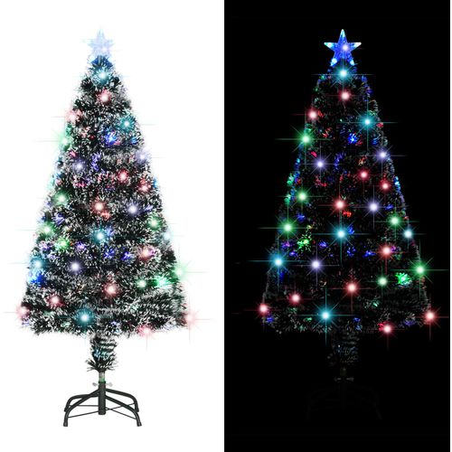 Umjetno božićno drvce sa stalkom LED 120 cm optička vlakna slika 31