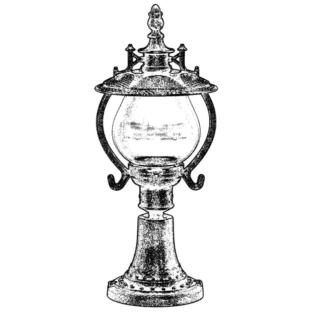 Vanjska zidna lampa BSU-68205-BKR-K u smeđoj boji slika 2