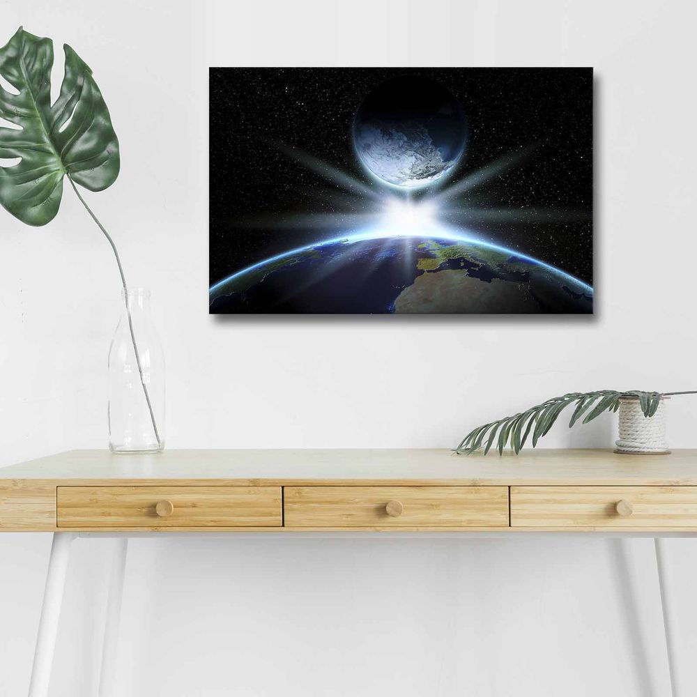 NASA-039 Višebojna Dekorativna Slikana Platna sa LED Osvjetljenjem slika 4