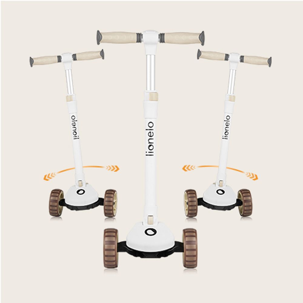Lionelo Romobil sa LED svjetlima 2U1 Franky, Beige slika 10
