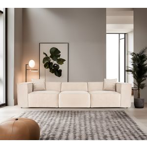 Lora 3 Sjedala - Krem Sofa