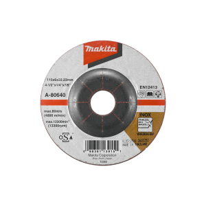 Makita - Brusna ploča za nehrđajući čelik, ispupčena, abrazivni disk 115 mm A-80640