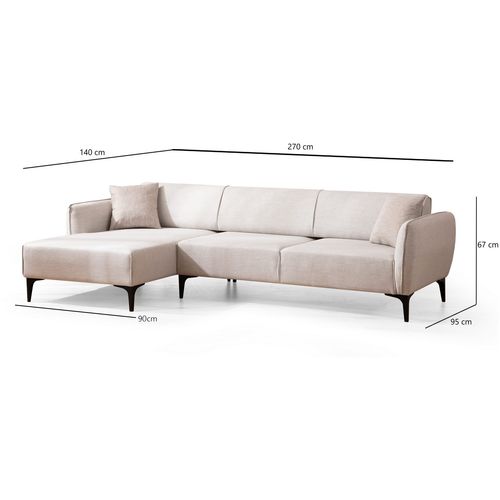 Ugaona Sofa Belissimo Left - Off White slika 8