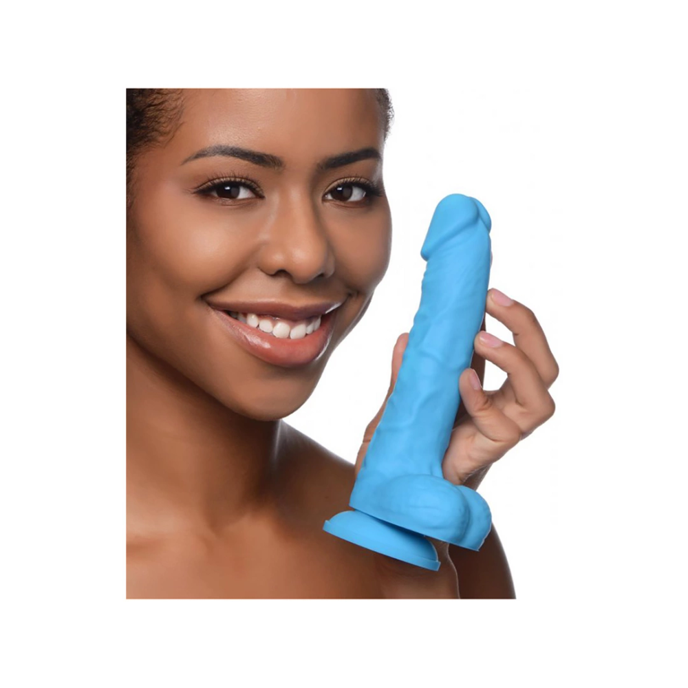 Curve Toys Silikonski dildo s kuglicama - 7 / 18 cm slika 4