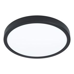 Eglo Fueva 5 Nadgradna LED Lampa, 20W, 2300lm, IP44, Promjer 285mm, Crna/Čelik/Plastika