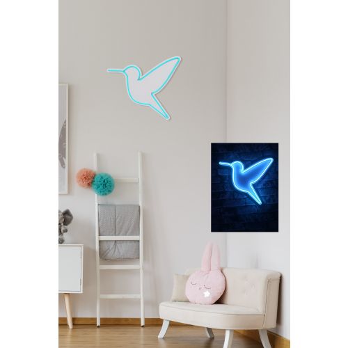 Wallity Ukrasna plastična LED rasvjeta, Little Bird - Blue slika 11