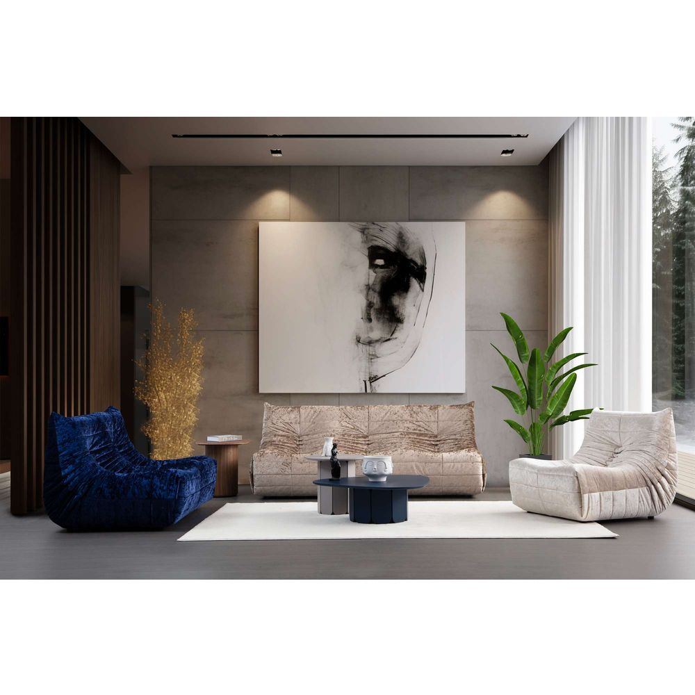 Dvosjed Sofa Bocek - Plava Boja slika 1