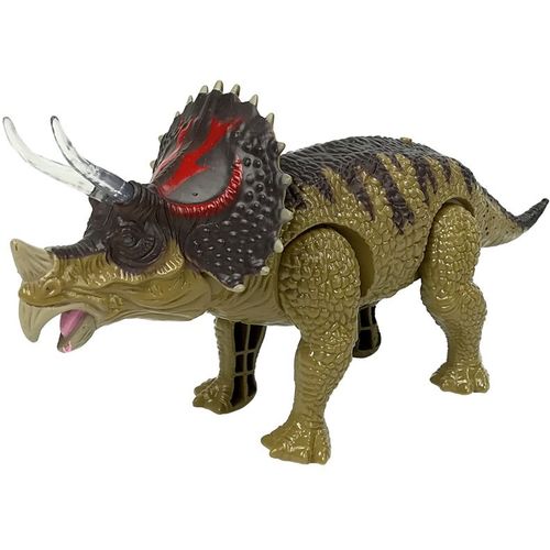 Dinosaur Triceratops na baterije, zeleno-crni slika 2