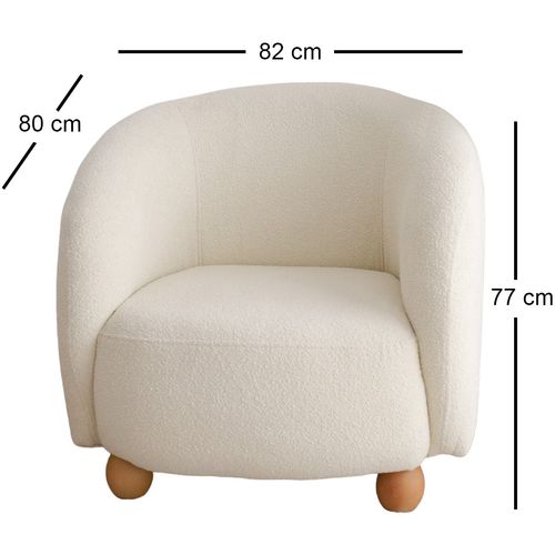 Slon - White White Wing Chair slika 8