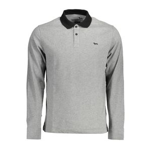 HARMONT &amp; BLAINE LONG SLEEVE POLO SHIRT MAN GRAY