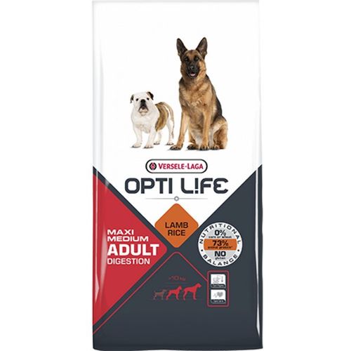 Opti Life Digestion Adult Medium i Maxi Jagnjetina i Pirinač 12,5 kg slika 1