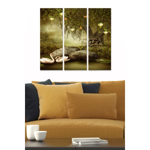 Dekorativna MDF Slika u Više Boja MDF1278551 (Set od 3 Komada)